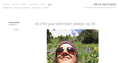 Desktop Screenshot of ericakathleen.com